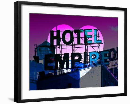 Love NY Series - Hotel Empire Sign - Manhattan - New York City - USA-Philippe Hugonnard-Framed Photographic Print