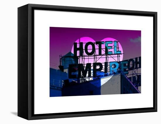 Love NY Series - Hotel Empire Sign - Manhattan - New York City - USA-Philippe Hugonnard-Framed Stretched Canvas