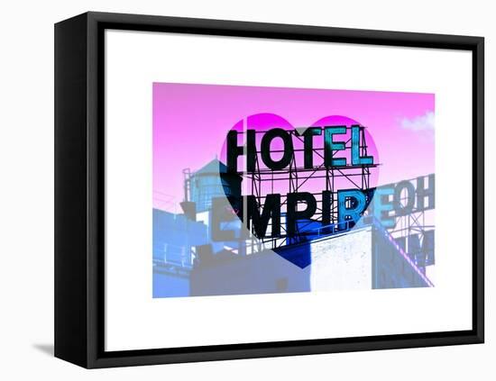 Love NY Series - Hotel Empire Sign - Manhattan - New York City - USA-Philippe Hugonnard-Framed Stretched Canvas