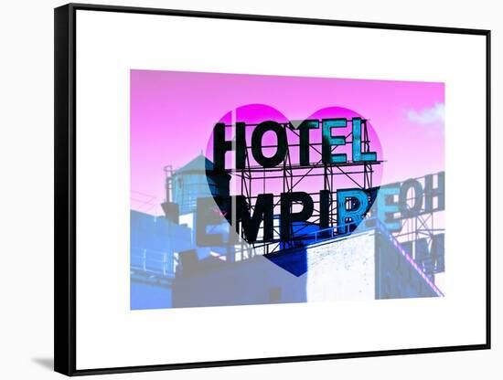 Love NY Series - Hotel Empire Sign - Manhattan - New York City - USA-Philippe Hugonnard-Framed Stretched Canvas