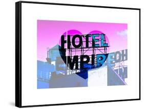 Love NY Series - Hotel Empire Sign - Manhattan - New York City - USA-Philippe Hugonnard-Framed Stretched Canvas