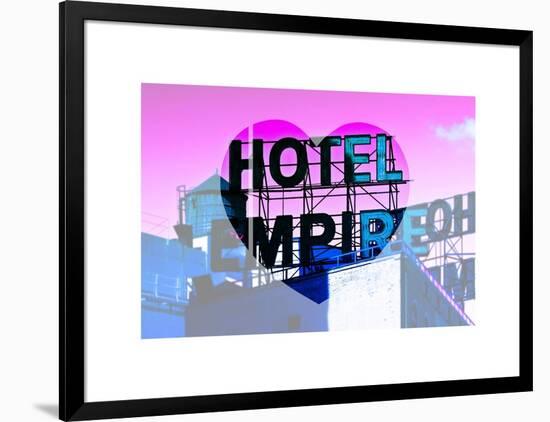 Love NY Series - Hotel Empire Sign - Manhattan - New York City - USA-Philippe Hugonnard-Framed Art Print