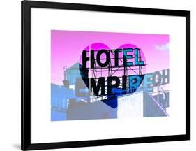 Love NY Series - Hotel Empire Sign - Manhattan - New York City - USA-Philippe Hugonnard-Framed Art Print