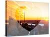 Love NY Series - Landscape of Manhattan at Sunset - New York - USA-Philippe Hugonnard-Stretched Canvas