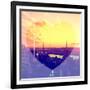 Love NY Series - Landscape of Manhattan at Sunset - New York - USA-Philippe Hugonnard-Framed Photographic Print