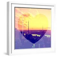 Love NY Series - Landscape of Manhattan at Sunset - New York - USA-Philippe Hugonnard-Framed Photographic Print