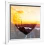 Love NY Series - Landscape of Manhattan at Sunset - New York - USA-Philippe Hugonnard-Framed Photographic Print