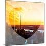 Love NY Series - Landscape of Manhattan at Sunset - New York - USA-Philippe Hugonnard-Mounted Photographic Print