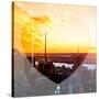 Love NY Series - Landscape of Manhattan at Sunset - New York - USA-Philippe Hugonnard-Stretched Canvas