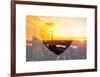 Love NY Series - Landscape of Manhattan at Sunset - New York - USA-Philippe Hugonnard-Framed Art Print