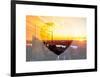 Love NY Series - Landscape of Manhattan at Sunset - New York - USA-Philippe Hugonnard-Framed Art Print