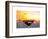 Love NY Series - Landscape of Manhattan at Sunset - New York - USA-Philippe Hugonnard-Framed Art Print