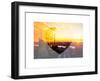 Love NY Series - Landscape of Manhattan at Sunset - New York - USA-Philippe Hugonnard-Framed Art Print