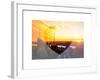 Love NY Series - Landscape of Manhattan at Sunset - New York - USA-Philippe Hugonnard-Framed Art Print