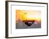 Love NY Series - Landscape of Manhattan at Sunset - New York - USA-Philippe Hugonnard-Framed Art Print