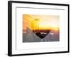 Love NY Series - Landscape of Manhattan at Sunset - New York - USA-Philippe Hugonnard-Framed Art Print