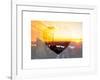 Love NY Series - Landscape of Manhattan at Sunset - New York - USA-Philippe Hugonnard-Framed Art Print