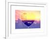 Love NY Series - Landscape of Manhattan at Sunset - New York - USA-Philippe Hugonnard-Framed Art Print