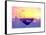 Love NY Series - Landscape of Manhattan at Sunset - New York - USA-Philippe Hugonnard-Framed Stretched Canvas