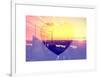 Love NY Series - Landscape of Manhattan at Sunset - New York - USA-Philippe Hugonnard-Framed Art Print