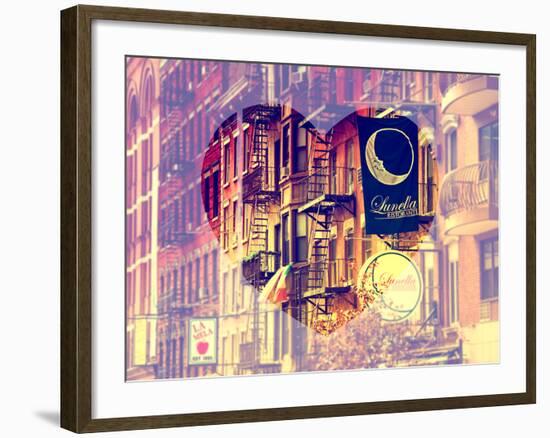 Love NY Series - Little Italy Buildings - Manhattan - New York - USA-Philippe Hugonnard-Framed Photographic Print