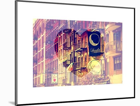 Love NY Series - Little Italy Buildings - Manhattan - New York - USA-Philippe Hugonnard-Mounted Art Print