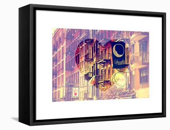 Love NY Series - Little Italy Buildings - Manhattan - New York - USA-Philippe Hugonnard-Framed Stretched Canvas