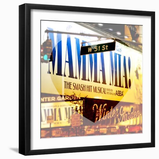 Love NY Series - Mamma Mia The Musical - Winter Garden Theatre - Manhattan - New York - USA-Philippe Hugonnard-Framed Premium Photographic Print