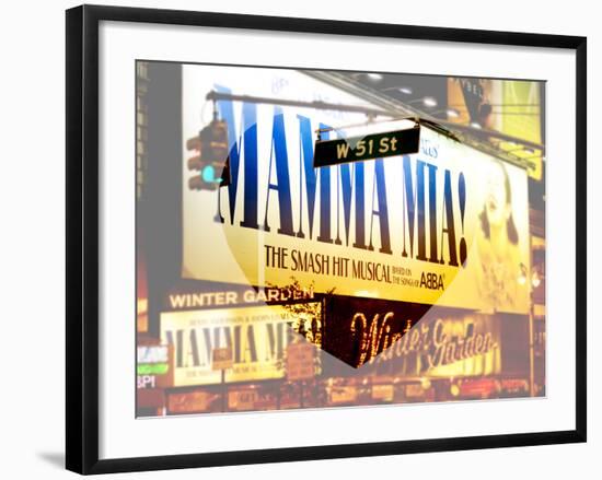 Love NY Series - Mamma Mia The Musical - Winter Garden Theatre - Manhattan - New York - USA-Philippe Hugonnard-Framed Photographic Print