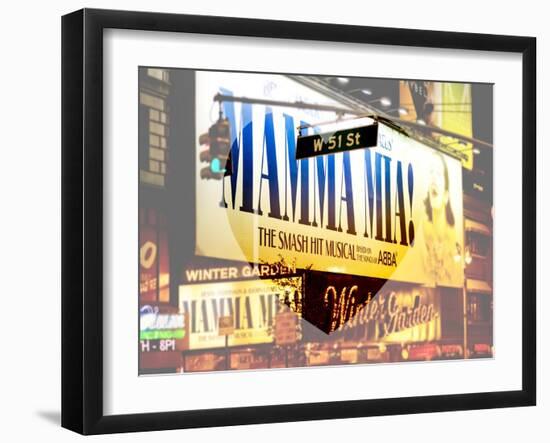 Love NY Series - Mamma Mia The Musical - Winter Garden Theatre - Manhattan - New York - USA-Philippe Hugonnard-Framed Art Print