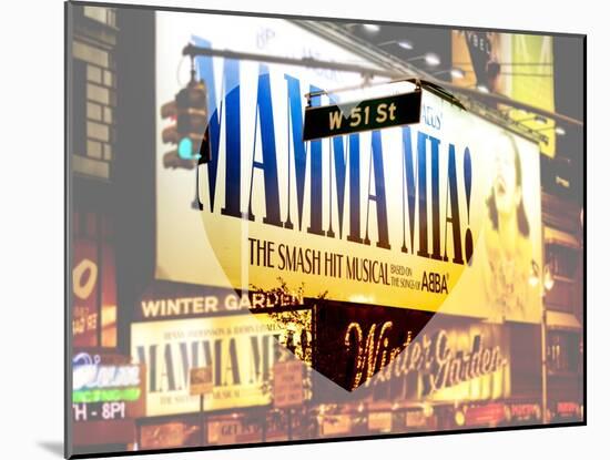 Love NY Series - Mamma Mia The Musical - Winter Garden Theatre - Manhattan - New York - USA-Philippe Hugonnard-Mounted Art Print