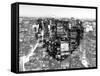 Love NY Series - Manhattan at Night - New York - USA - B&W Photography-Philippe Hugonnard-Framed Stretched Canvas