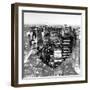 Love NY Series - Manhattan at Night - New York - USA - B&W Photography-Philippe Hugonnard-Framed Photographic Print