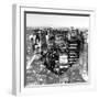 Love NY Series - Manhattan at Night - New York - USA - B&W Photography-Philippe Hugonnard-Framed Photographic Print