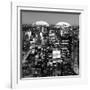 Love NY Series - Manhattan at Night - New York - USA - B&W Photography-Philippe Hugonnard-Framed Photographic Print