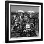 Love NY Series - Manhattan at Night - New York - USA - B&W Photography-Philippe Hugonnard-Framed Photographic Print