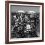 Love NY Series - Manhattan at Night - New York - USA - B&W Photography-Philippe Hugonnard-Framed Photographic Print