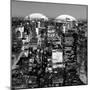 Love NY Series - Manhattan at Night - New York - USA - B&W Photography-Philippe Hugonnard-Mounted Photographic Print