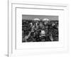 Love NY Series - Manhattan at Night - New York - USA - B&W Photography-Philippe Hugonnard-Framed Art Print