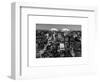 Love NY Series - Manhattan at Night - New York - USA - B&W Photography-Philippe Hugonnard-Framed Art Print