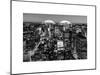 Love NY Series - Manhattan at Night - New York - USA - B&W Photography-Philippe Hugonnard-Mounted Art Print