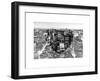 Love NY Series - Manhattan at Night - New York - USA - B&W Photography-Philippe Hugonnard-Framed Art Print