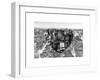 Love NY Series - Manhattan at Night - New York - USA - B&W Photography-Philippe Hugonnard-Framed Art Print