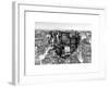 Love NY Series - Manhattan at Night - New York - USA - B&W Photography-Philippe Hugonnard-Framed Art Print