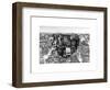 Love NY Series - Manhattan at Night - New York - USA - B&W Photography-Philippe Hugonnard-Framed Art Print