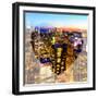 Love NY Series - Manhattan at Night - New York - USA-Philippe Hugonnard-Framed Photographic Print