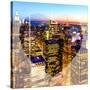 Love NY Series - Manhattan at Night - New York - USA-Philippe Hugonnard-Stretched Canvas