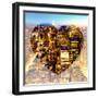 Love NY Series - Manhattan at Night - New York - USA-Philippe Hugonnard-Framed Photographic Print