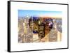 Love NY Series - Manhattan at Night - New York - USA-Philippe Hugonnard-Framed Stretched Canvas