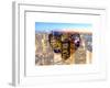 Love NY Series - Manhattan at Night - New York - USA-Philippe Hugonnard-Framed Art Print